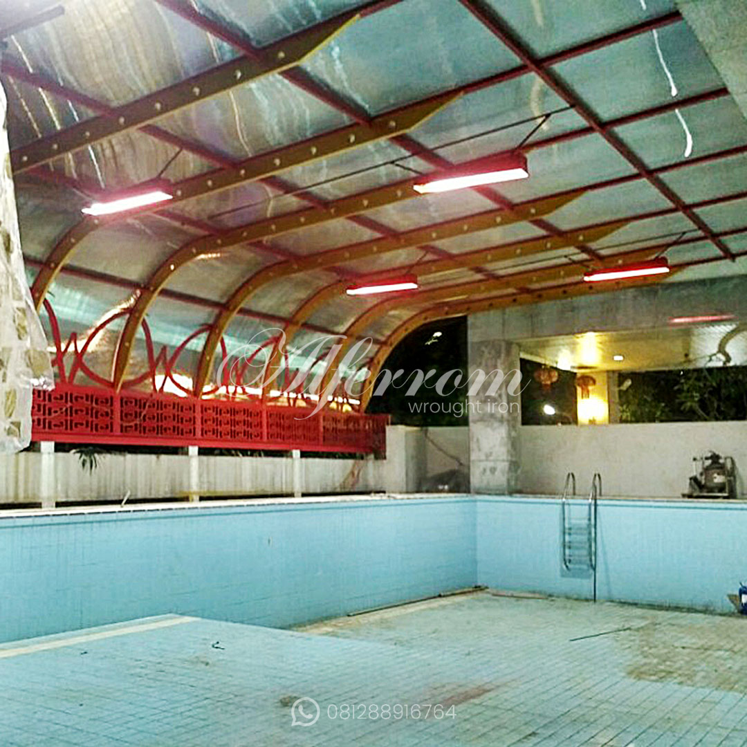 Pemasangan Kanopi Kedubes RRC